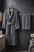 Begenal İkili Bornoz Seti Gri
