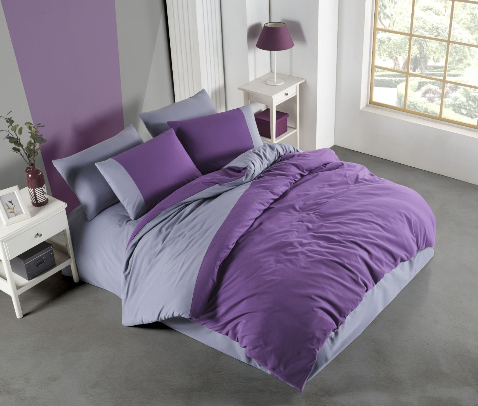 Çift Kişilik Begenal Comfort Nevresim Takımı Mor