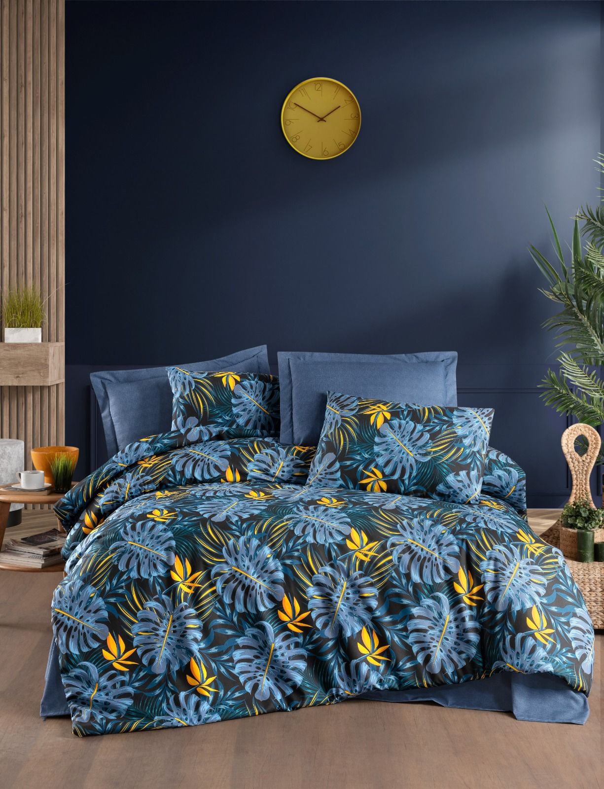 Çift Kişilik Begenal Ranforce Light Monestera Nevresim Takımı