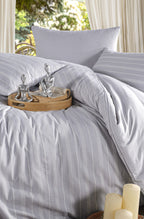 Çift Kişilik Begenal Oslo Nevresim Takımı Gri