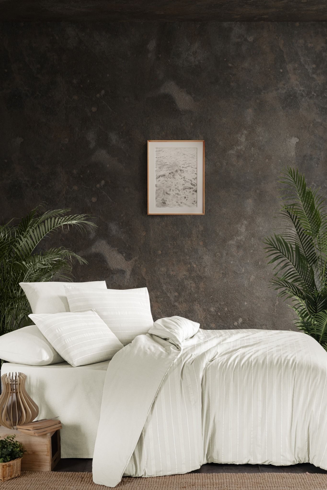 Çift Kişilik Begenal Oslo Nevresim Takımı Krem