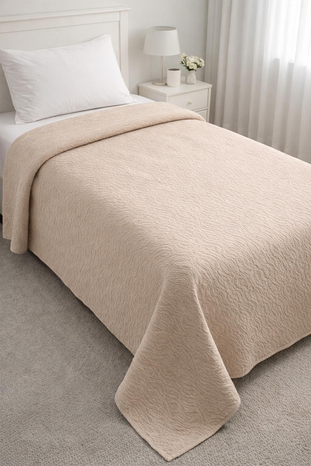 Tek Kişilik Begenal Soft Life Pike Krem