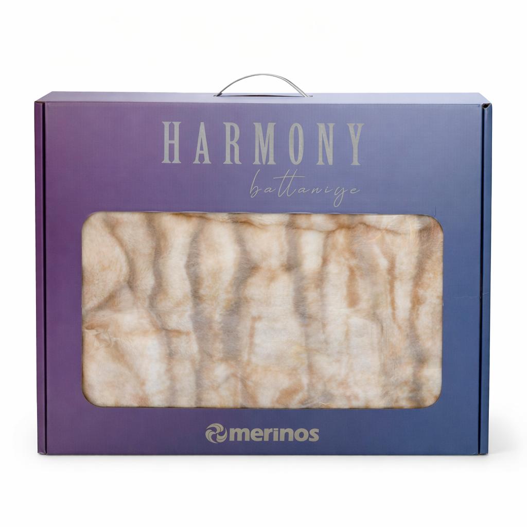 Çift Kişilik Merinos Harmony Vizon Battaniye Vizon