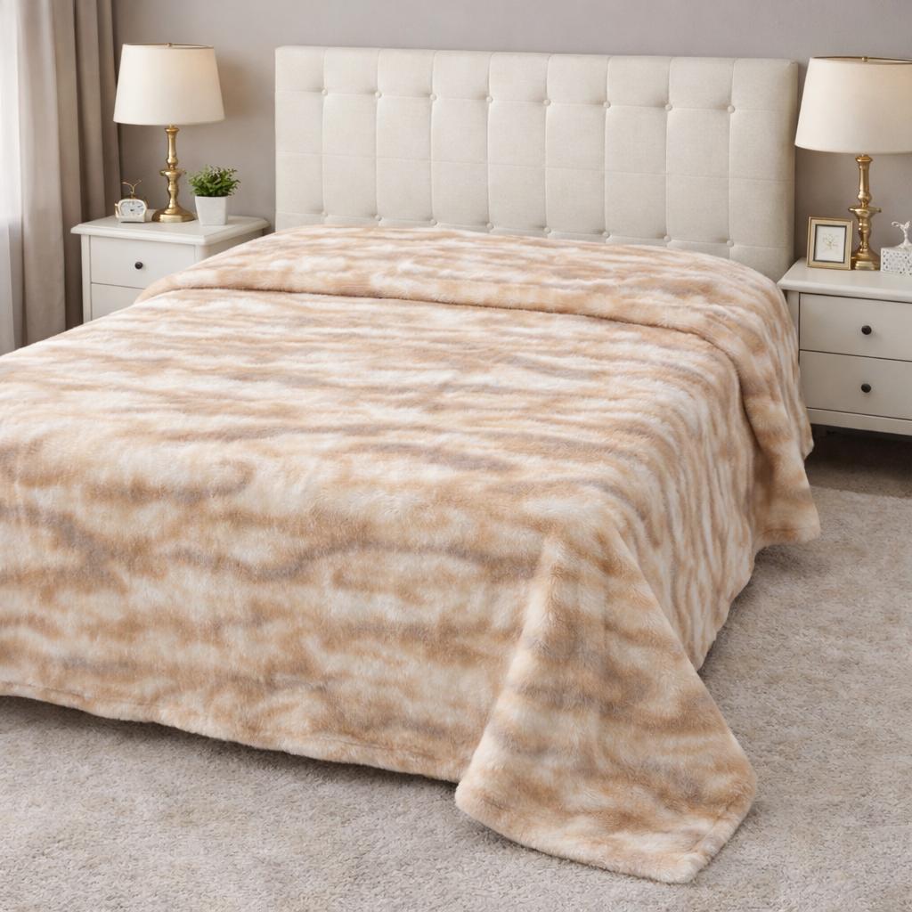 Çift Kişilik Merinos Harmony Vizon Battaniye Vizon