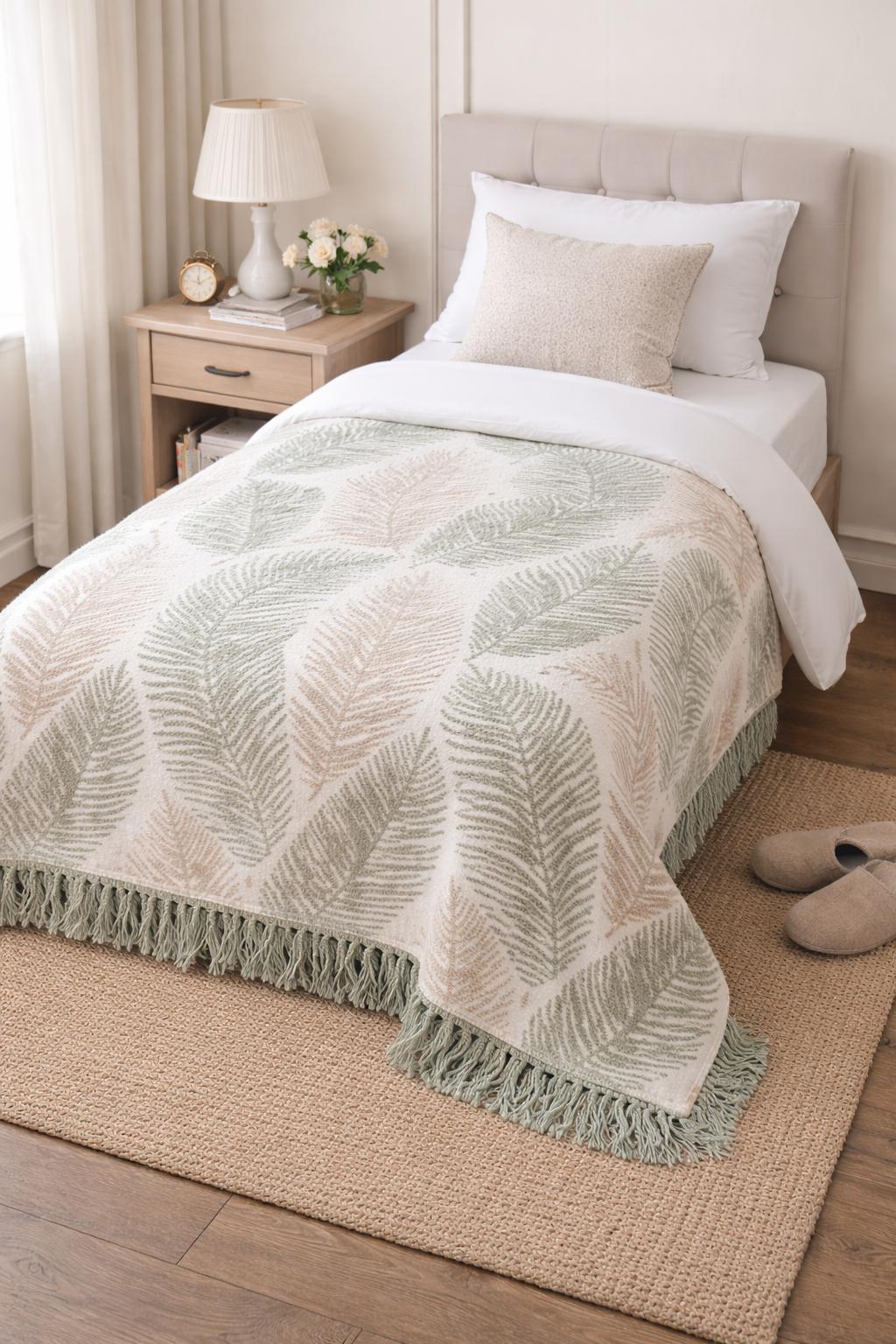 Tek Kişilik Merinos Pamuklu Battaniye Meri