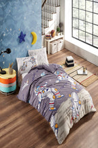 Tek Kişilik New Home Ranforce Life Silikonlu Uyku Seti Astronot