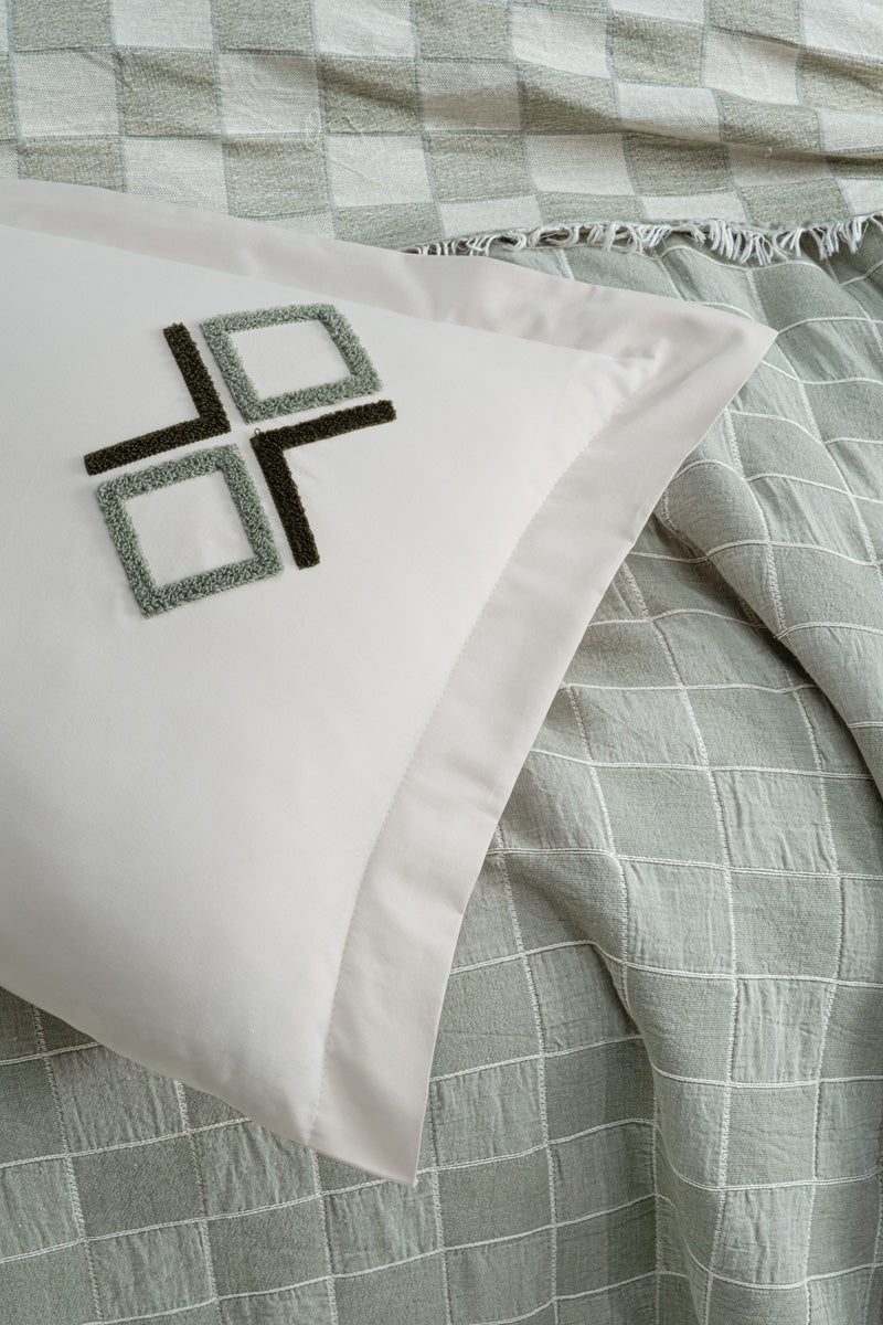 Çift Kişilik Valeria Home Premium Diamond Yatak Örtüsü Takımı Yeşil