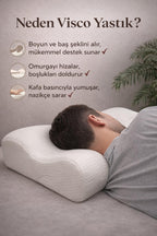 Visco Ortopedik Boyun Destekli Yastık